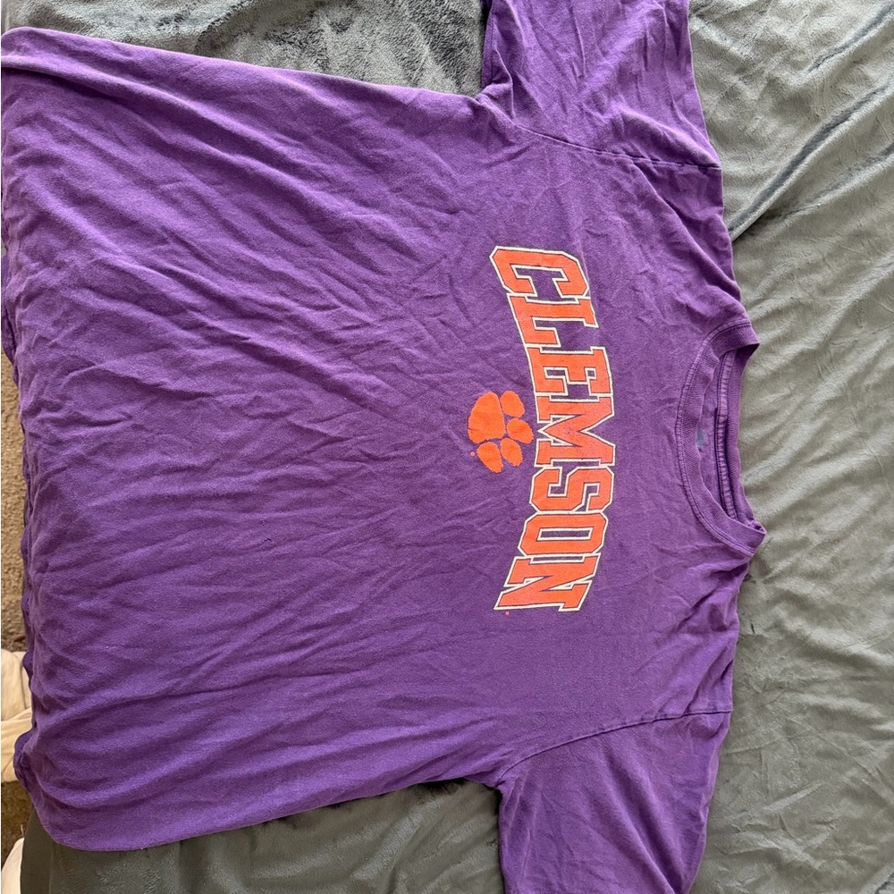 Women’s NCAA L Purple Clemson T-Shirt